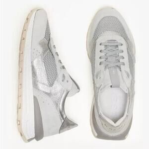 M. Gemi Silver and Gray Women's Athletic Sneakers